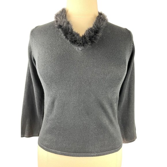Effeci Faux Fur Lined Sweater, Women’s Size Medium - Picture 1 of 7